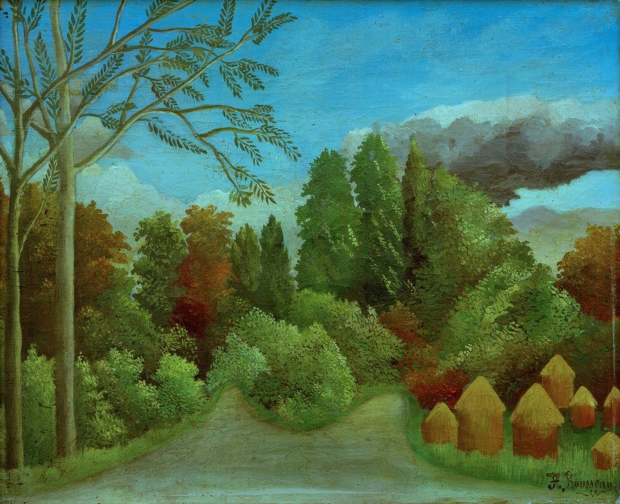 Ansicht der Ufer der Oise von Henri Rousseau