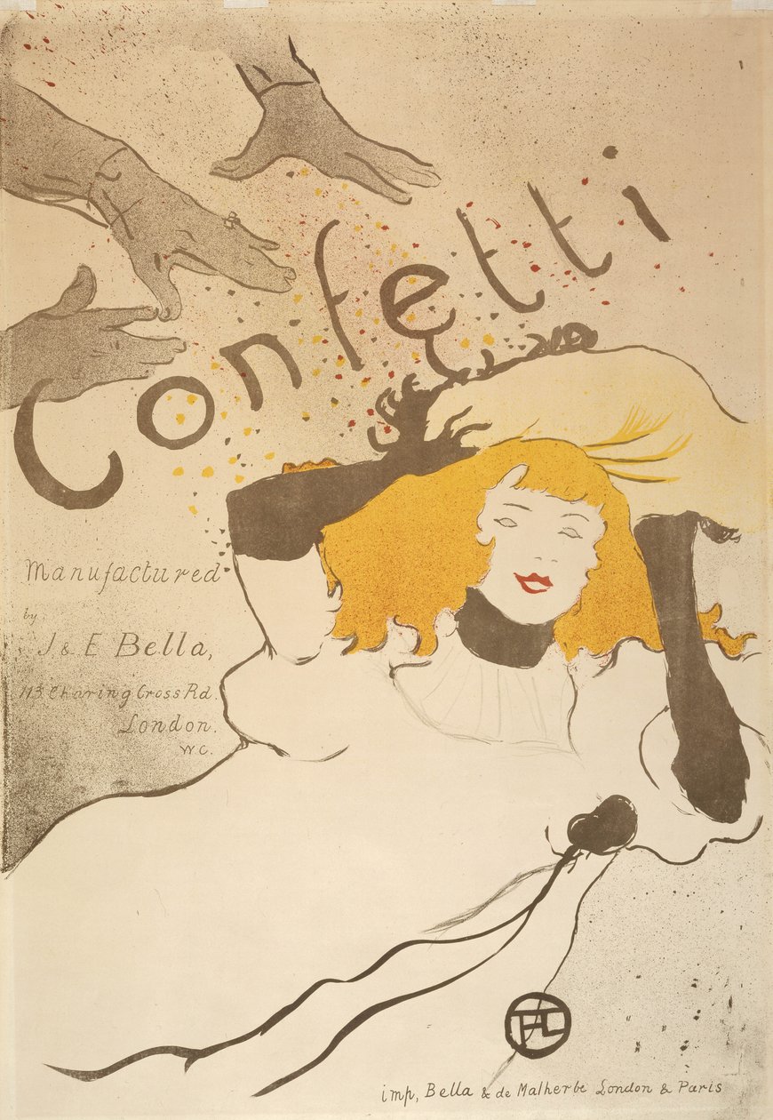 Konfetti von Henri de Toulouse Lautrec