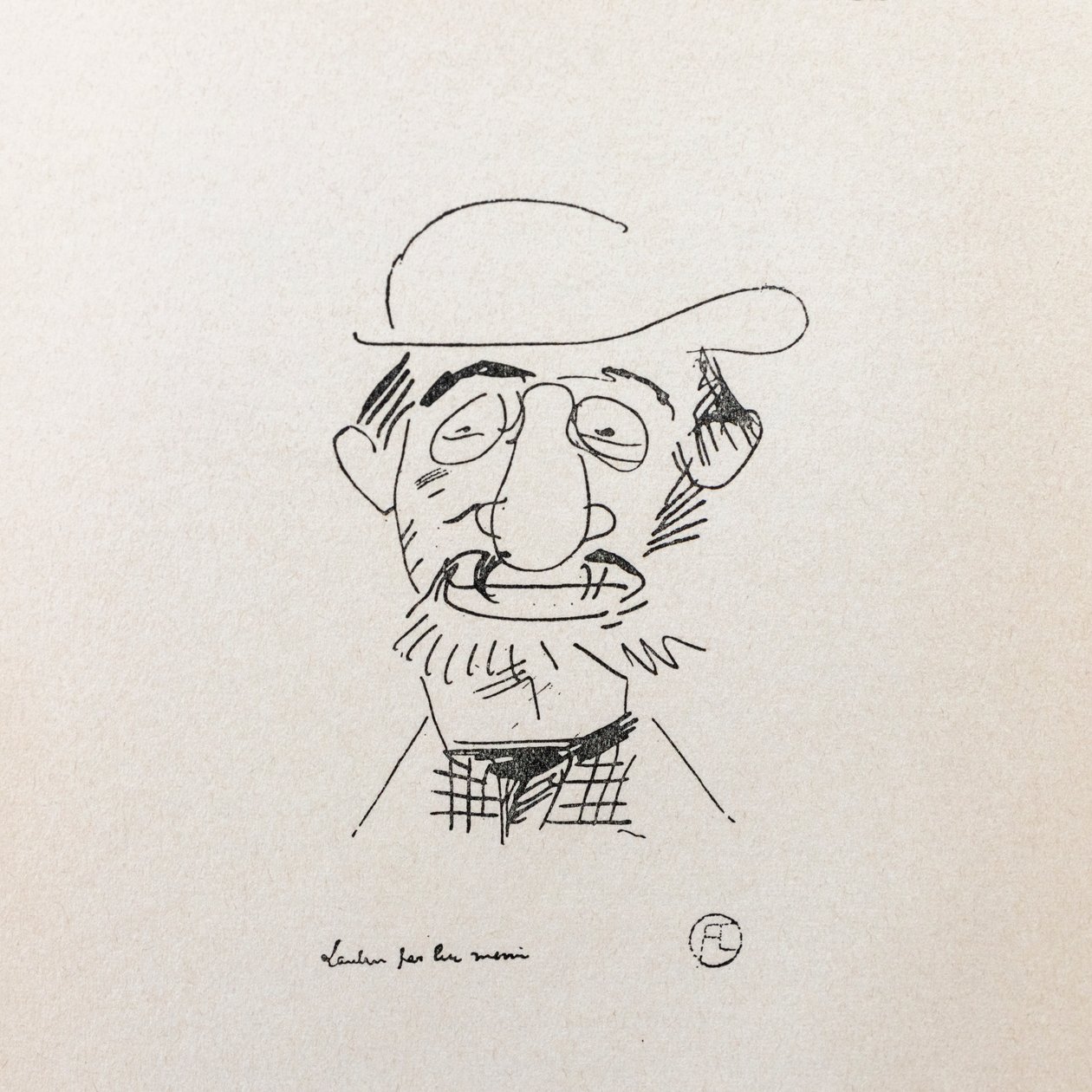 Henri Toulouse-Lautrec. Selbstporträt. von Henri de Toulouse Lautrec