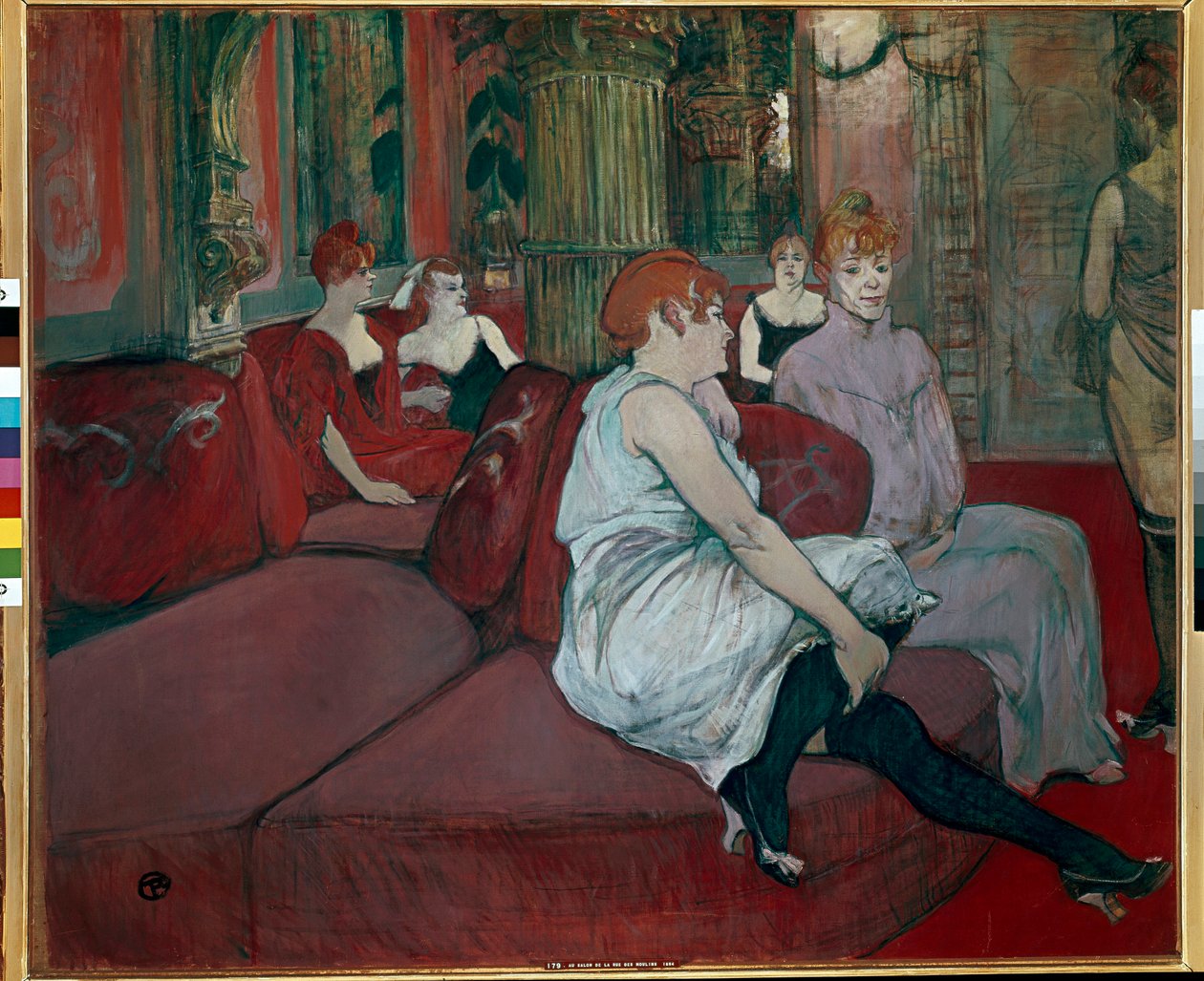 Salon in der Rue des Moulins von Henri de Toulouse Lautrec