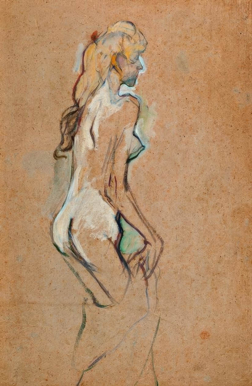 Nacktes Mädchen von Henri de Toulouse Lautrec