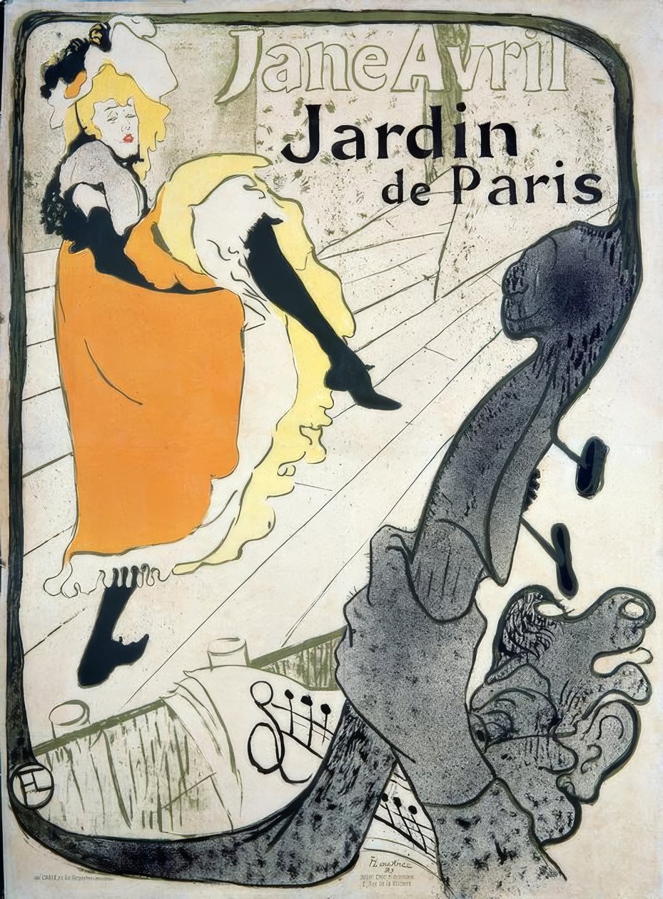 Jane Avril von Henri de Toulouse Lautrec