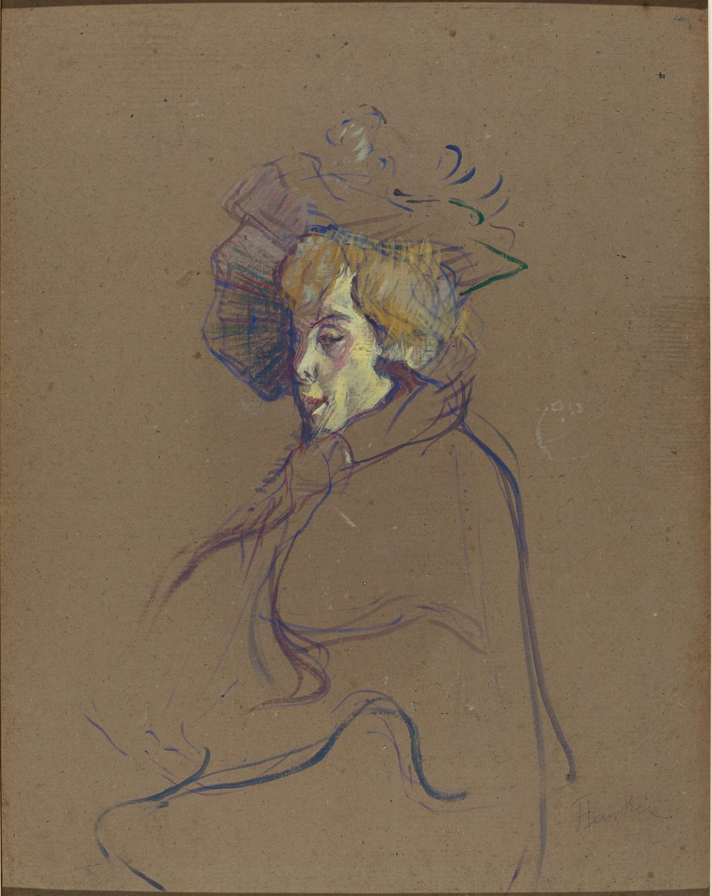Jane Avril, 1892 von Henri de Toulouse Lautrec