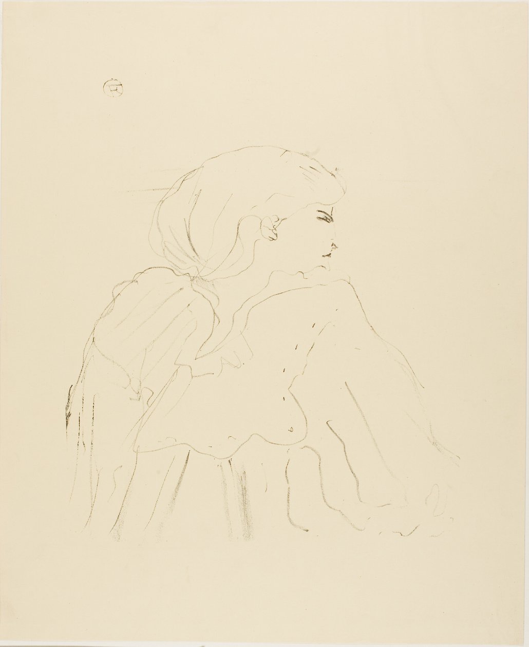 Jane Hading, aus Treize Lithographies von Henri de Toulouse Lautrec