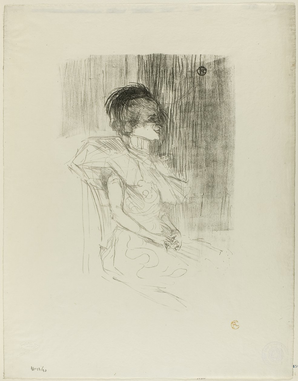 Sitzender Verleiher von Henri de Toulouse Lautrec