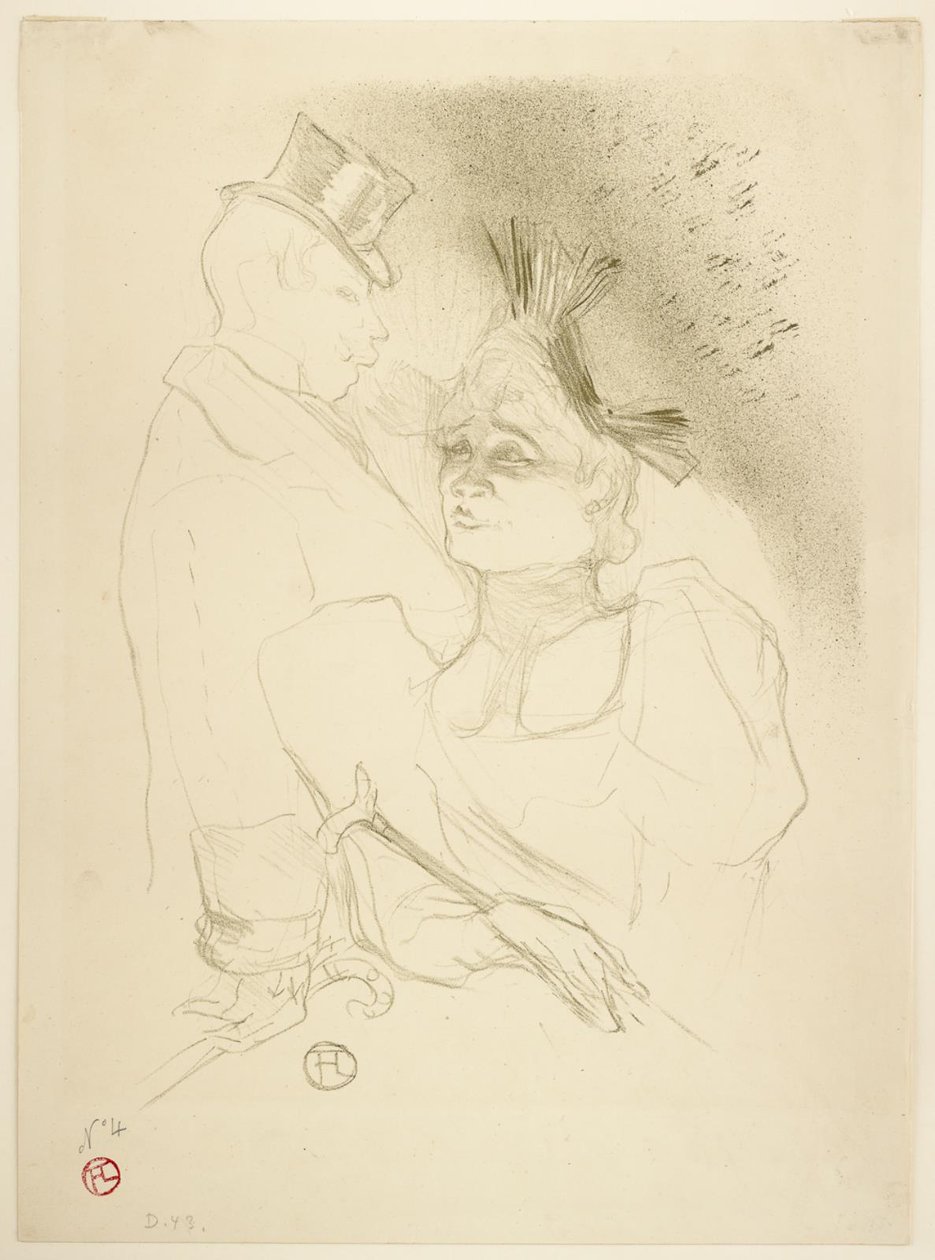 Mademoiselle Lender und Baron von Henri de Toulouse Lautrec