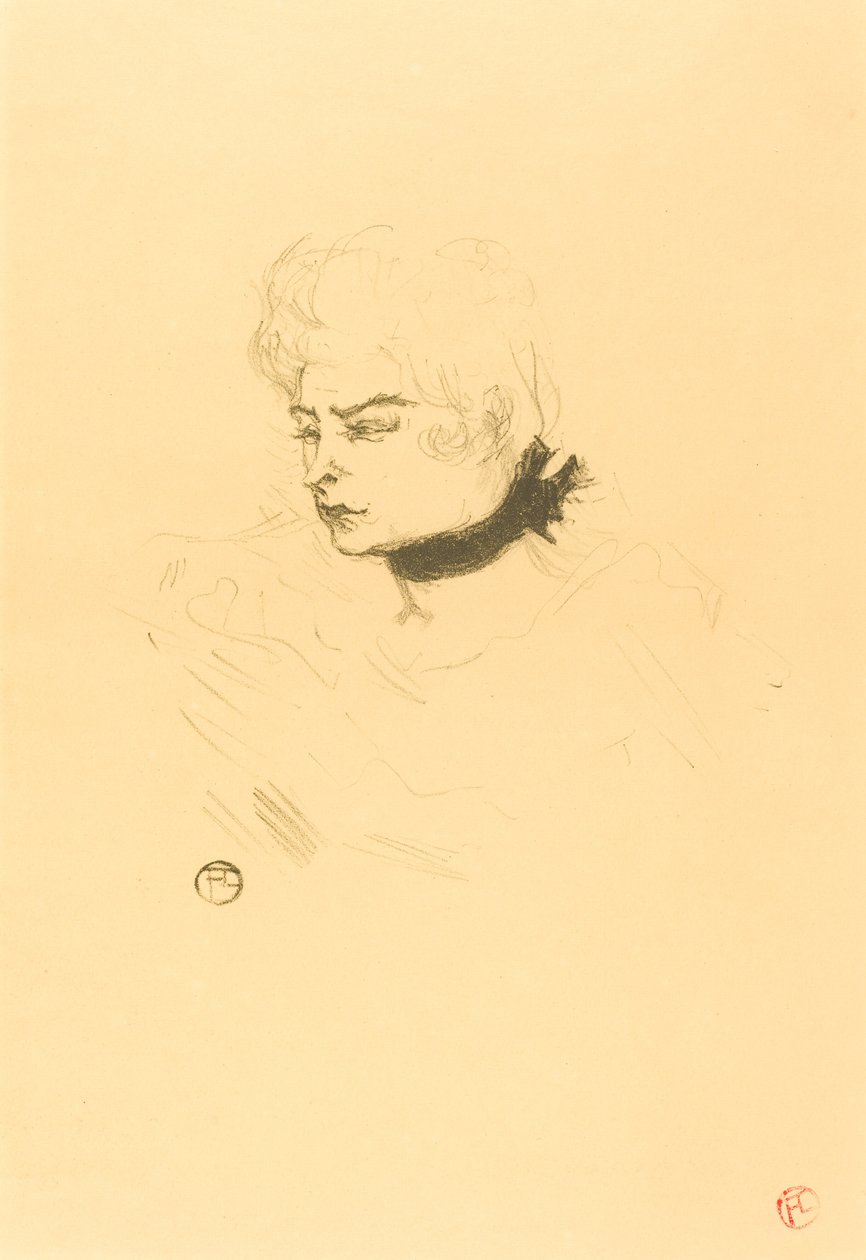 Mlle. Pois Vert, 1895 von Henri de Toulouse Lautrec