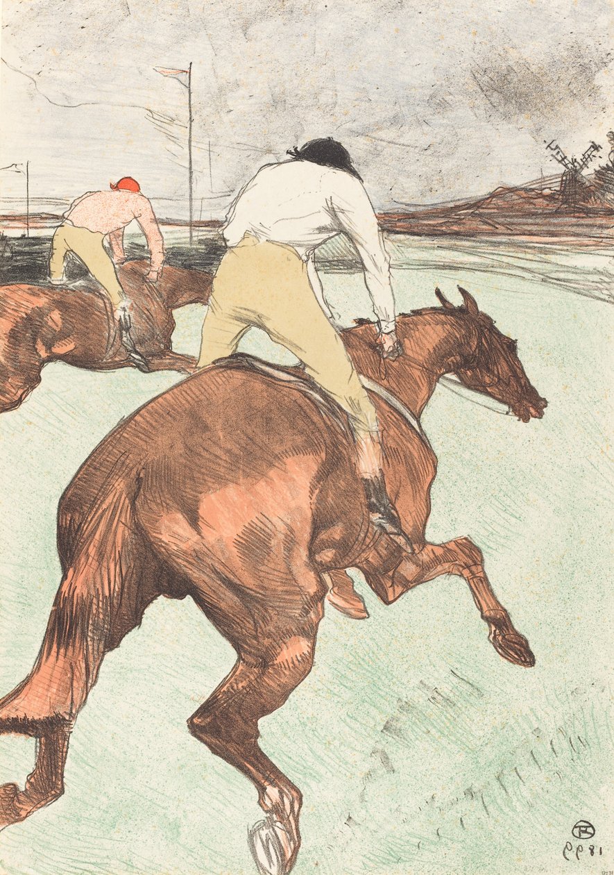 Der Jockey von Henri de Toulouse Lautrec