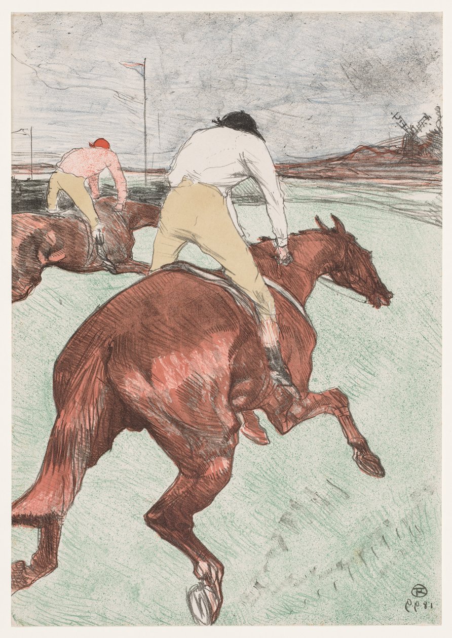 Der Jockey von Henri de Toulouse Lautrec