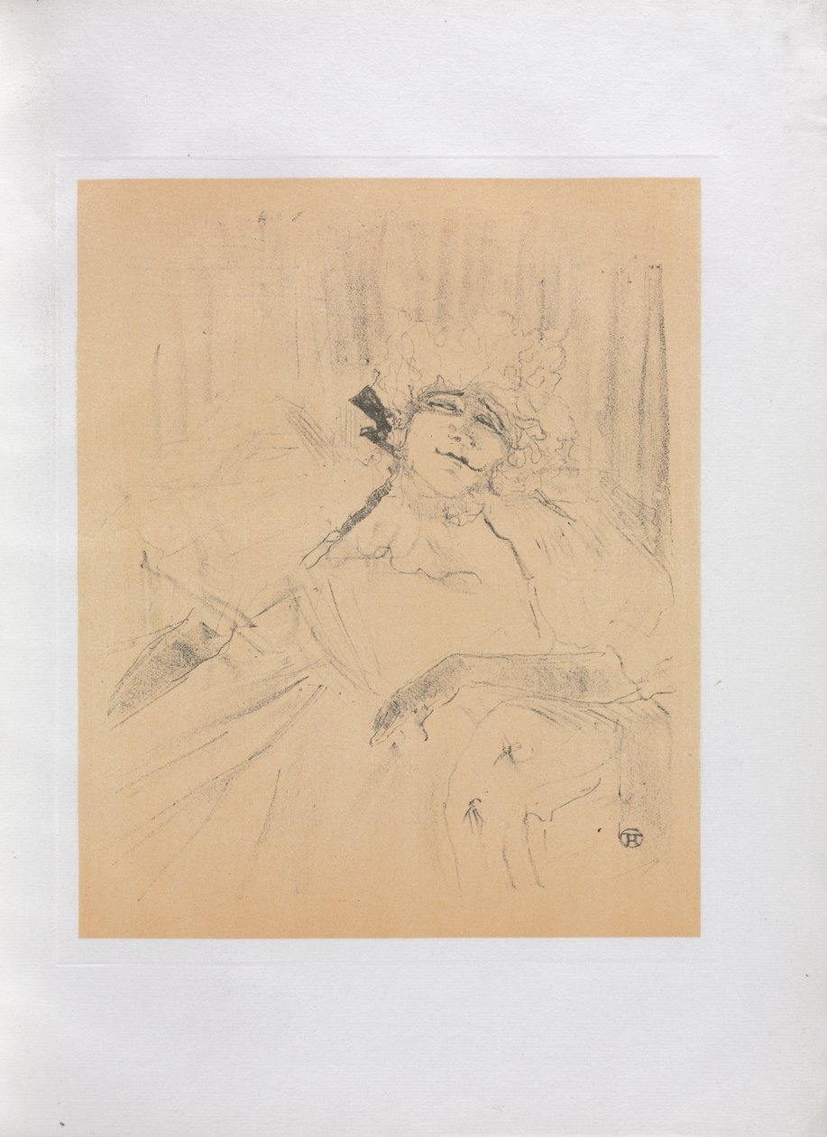 Yvette Guilbert-Englische Serie: Altes Lied von Henri de Toulouse Lautrec