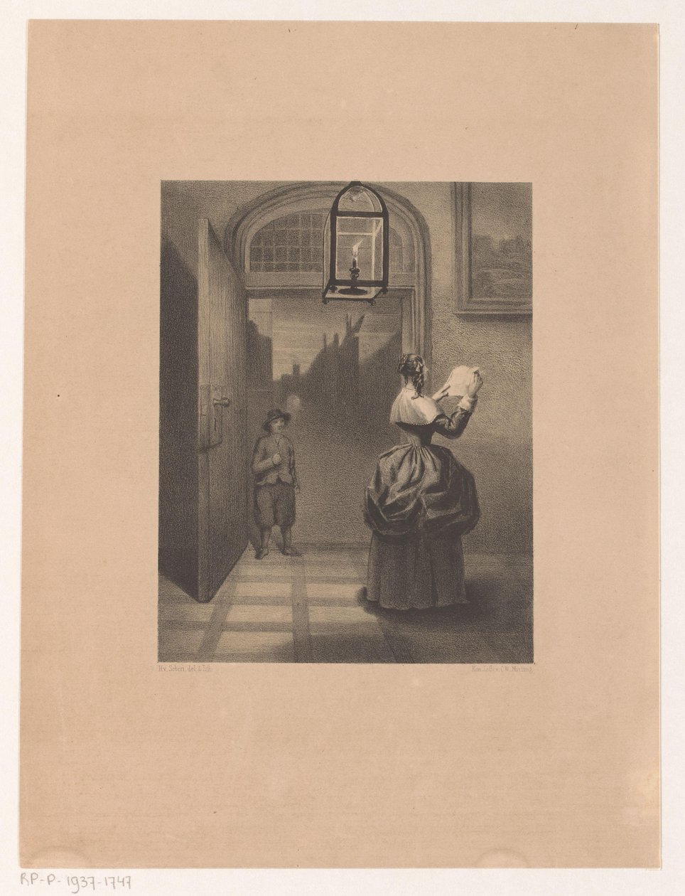 Brieflesende Frau von Henri van Seben