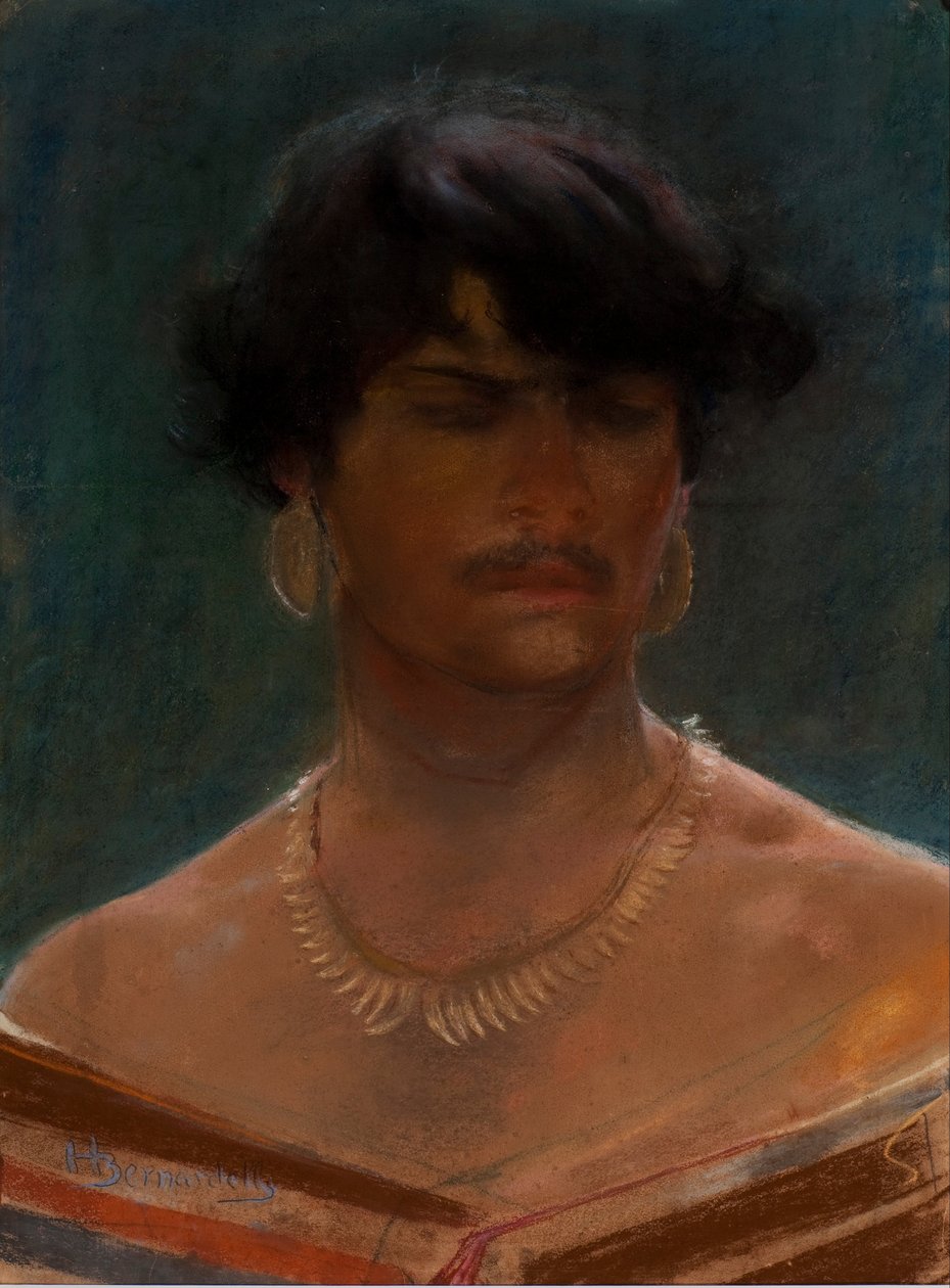 Kopf eines Indianers von Henrique Bernardelli