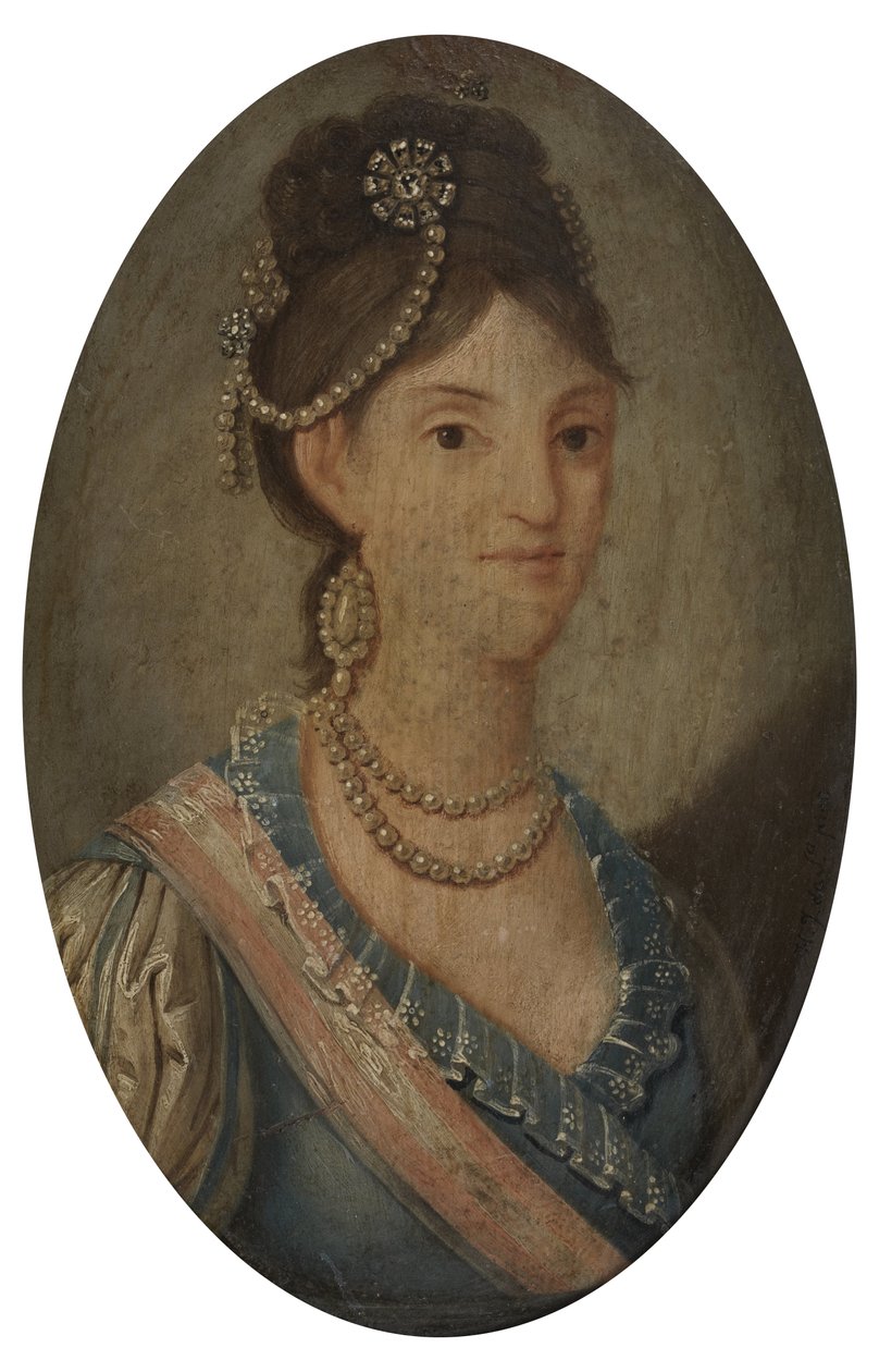 Carlota Joaquina, Königin des Vereinigten Königreichs von Portugal und Brasilien und der Algarven von Henrique Jose da Silva