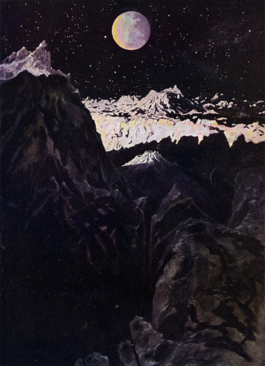 Eine Landschaft auf dem Mond von Henry Charles Seppings Wright