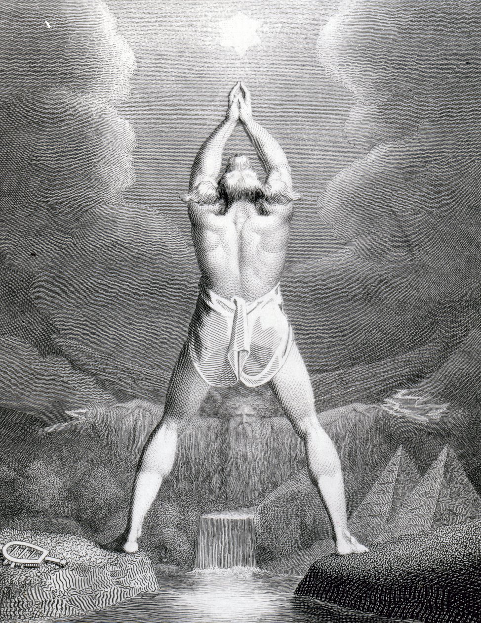 Befruchtung Ägyptens, graviert von William Blake, 1791 von Johann Heinrich Füssli