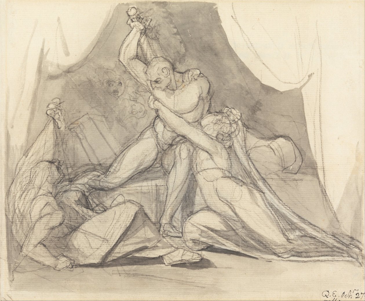 Percival befreit Belisane vom Zauber von Urma von Johann Heinrich Füssli