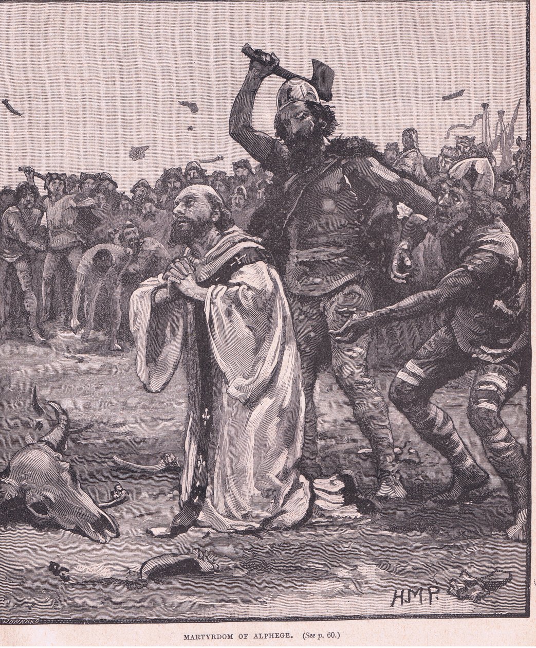 Martyrium von Alphege AD 1012 von Henry Marriott Paget