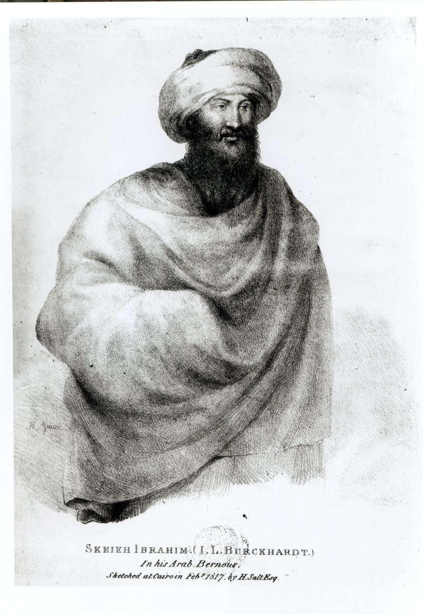 Porträt von Scheich Ibrahim oder Johann Ludwig Burckhardt, 1817 von Henry Salt