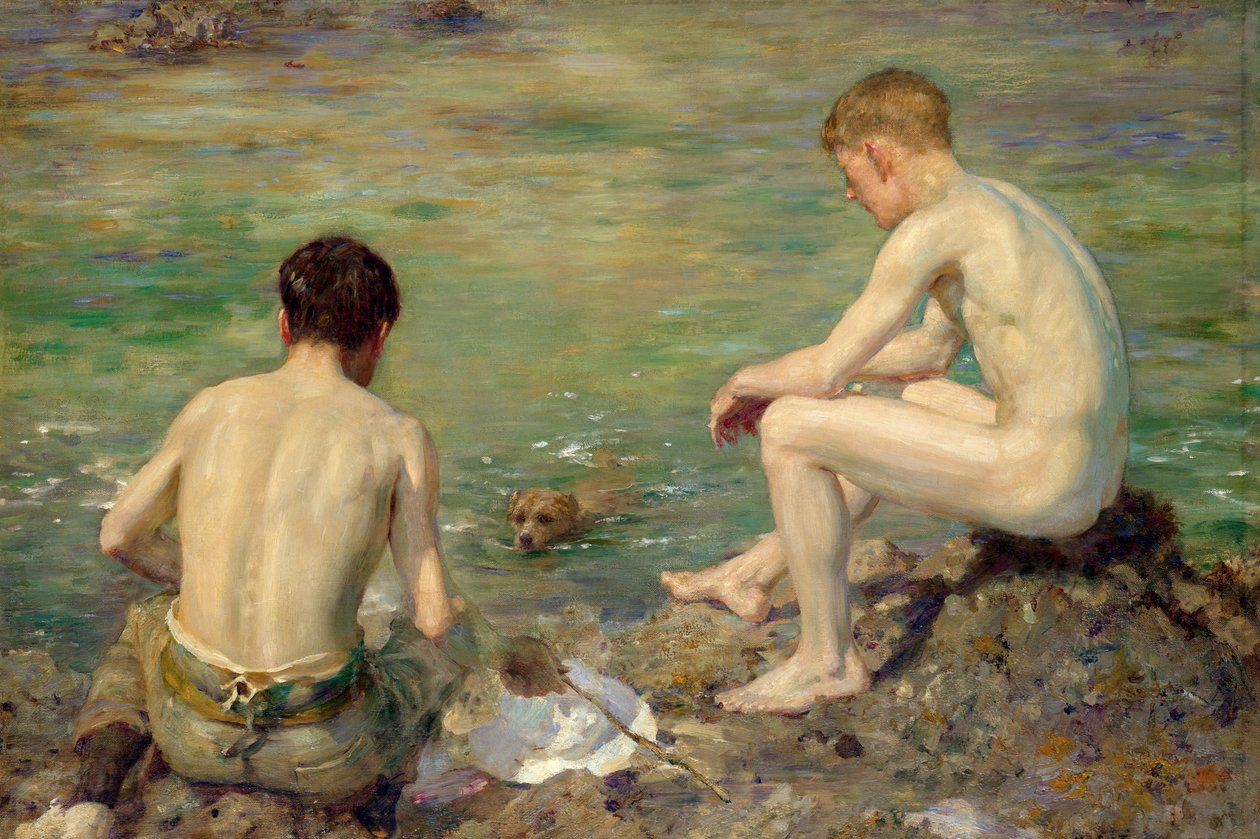 Drei Gefährten von Henry Scott Tuke