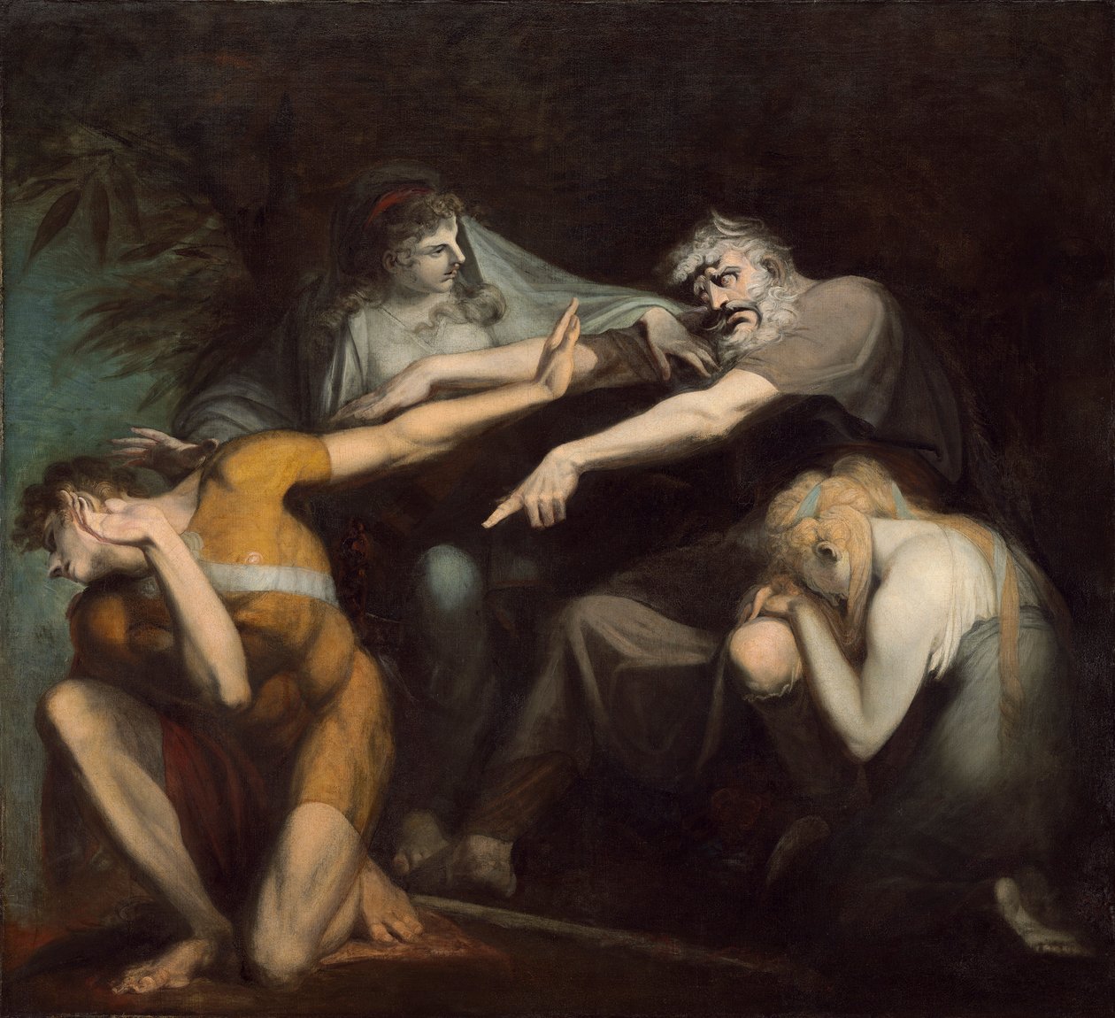 Ödipus verflucht seinen Sohn Polynices von Henry  Fuseli