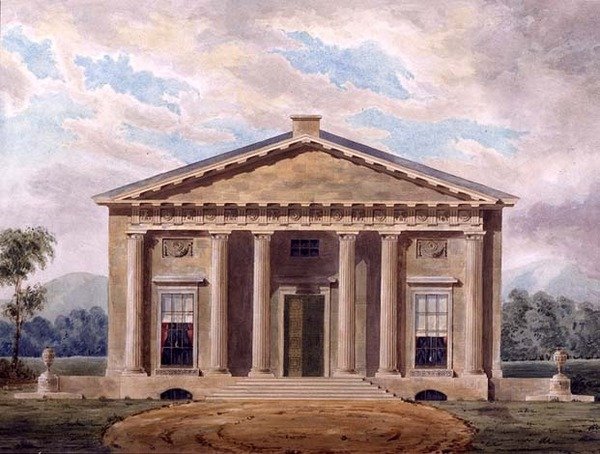Entwurf für eine neoklassizistische Villa von Henry Bailey