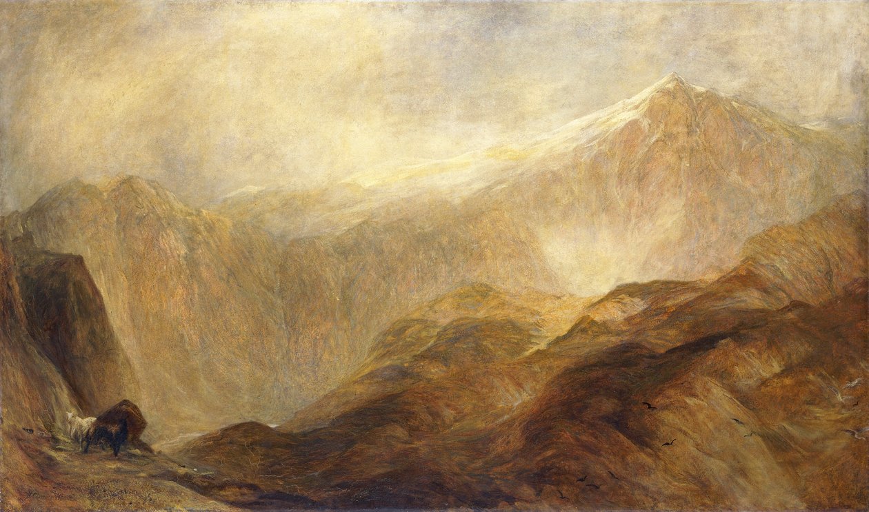 Snowdon von Henry Clarence Whaite