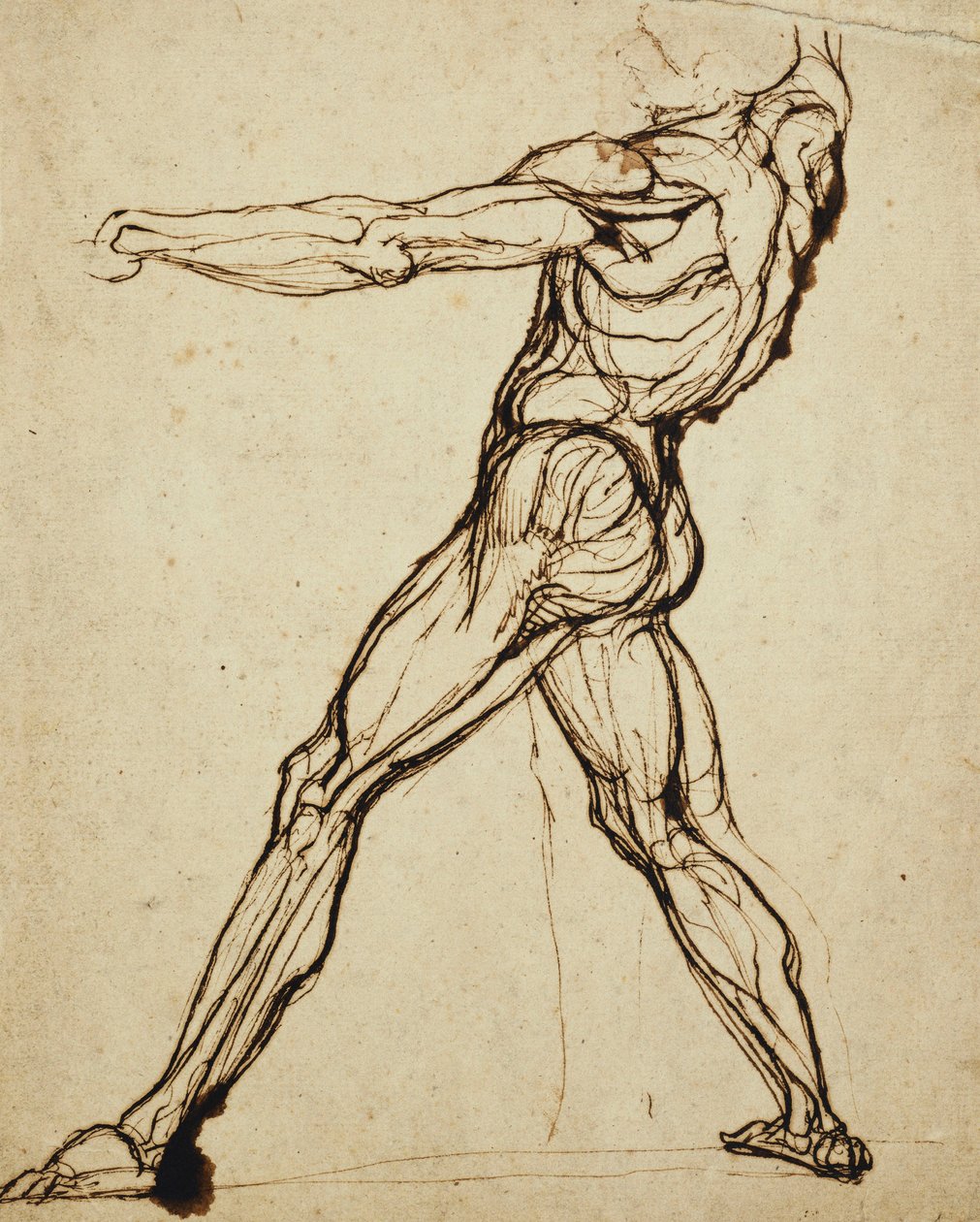 Ein Akt wirft von Johann Heinrich Füssli