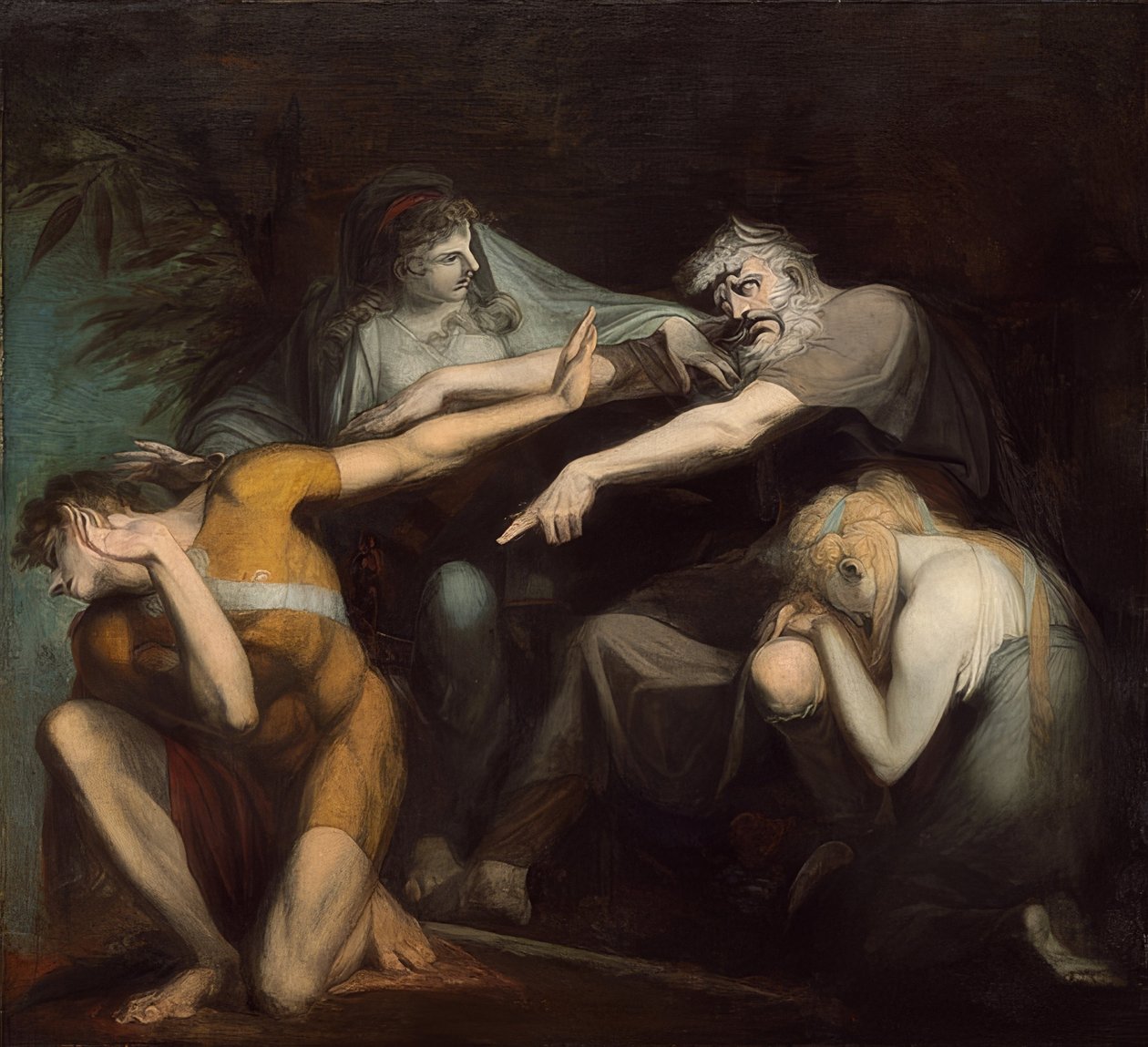 Ödipus verflucht seinen Sohn Polyneikes von Johann Heinrich Füssli