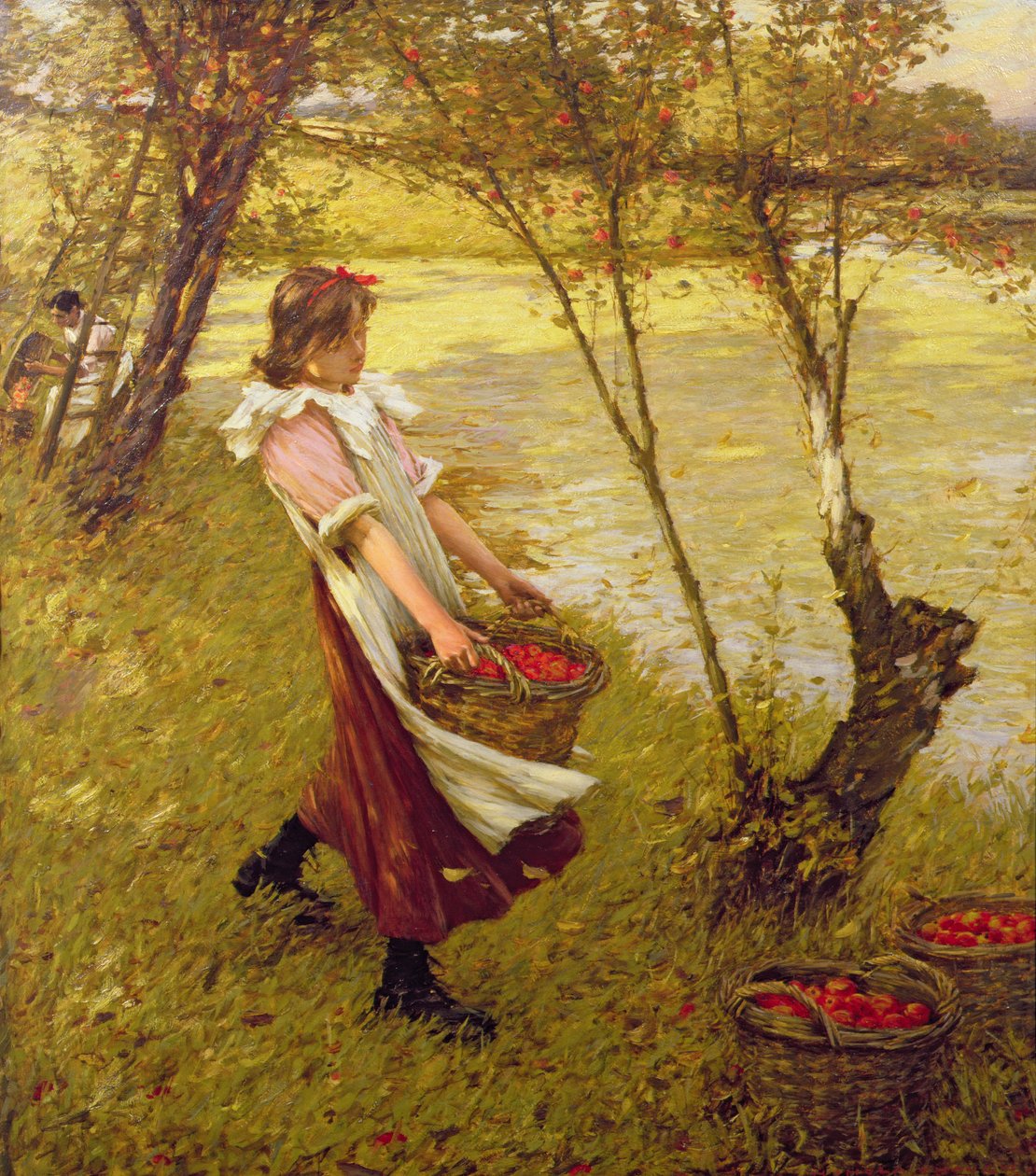 Im Obstgarten, Haylands, Graffham von Henry Herbert La Thangue
