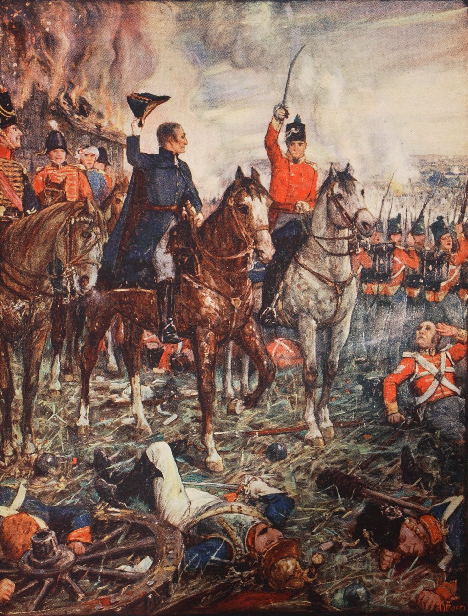Waterloo, 19 Uhr, 18. Juni von Henry Justice Ford