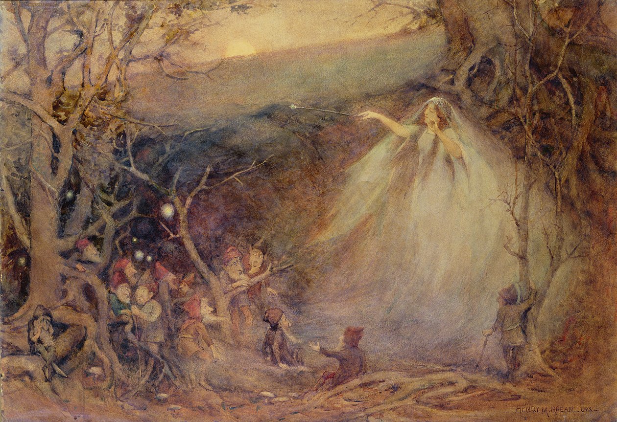 Königin Mab aus Shelleys Gedicht von Henry Meynell Rheam