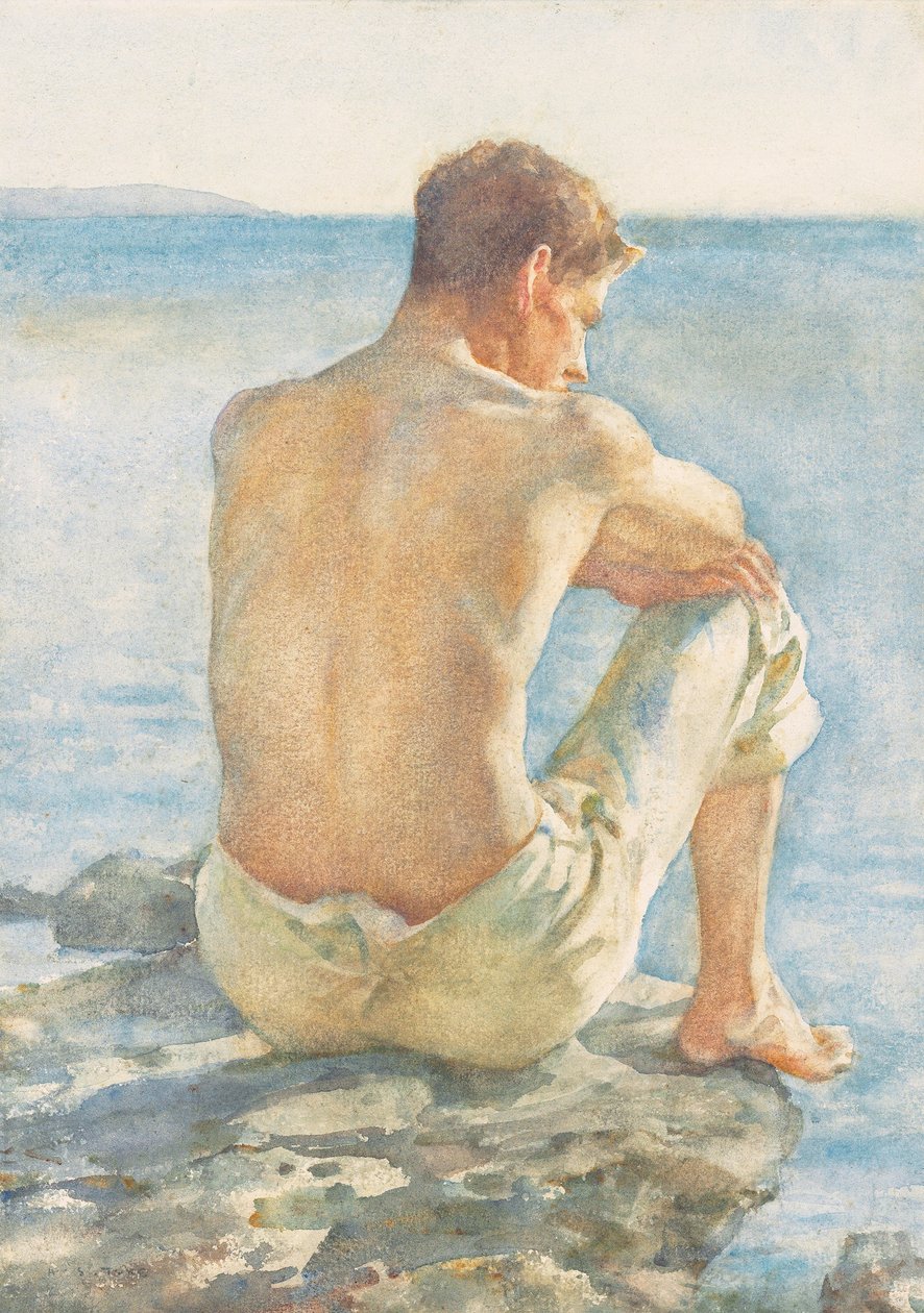 Das Meer beobachten von Henry Scott Tuke