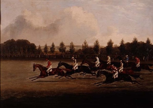 Start des Doncaster St. Leger von Henry Thomas Alken
