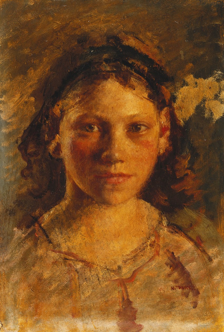 Kopf eines Mädchens von Henry Tonks
