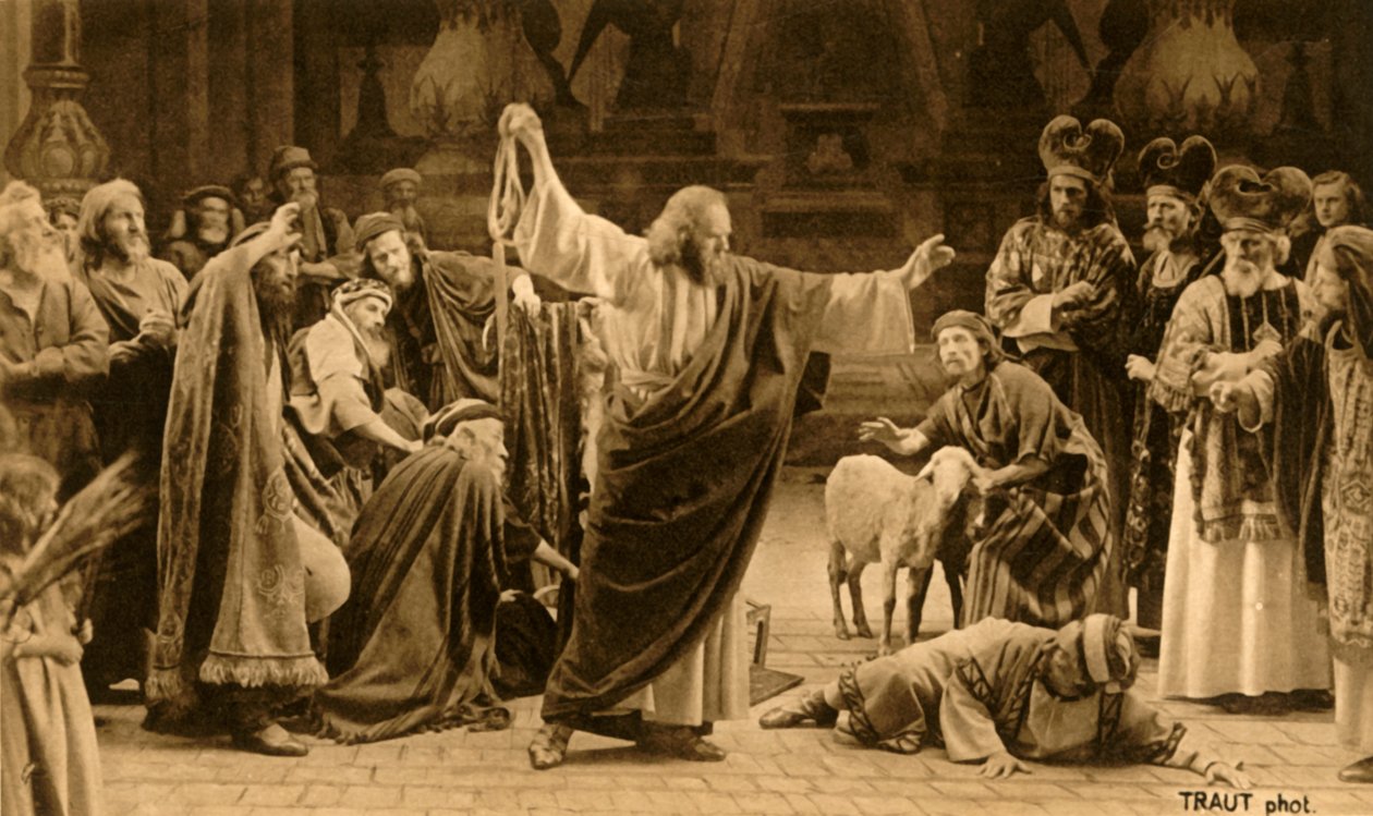 Vertreibung der Geldwechsler, 1922 von Henry Traut