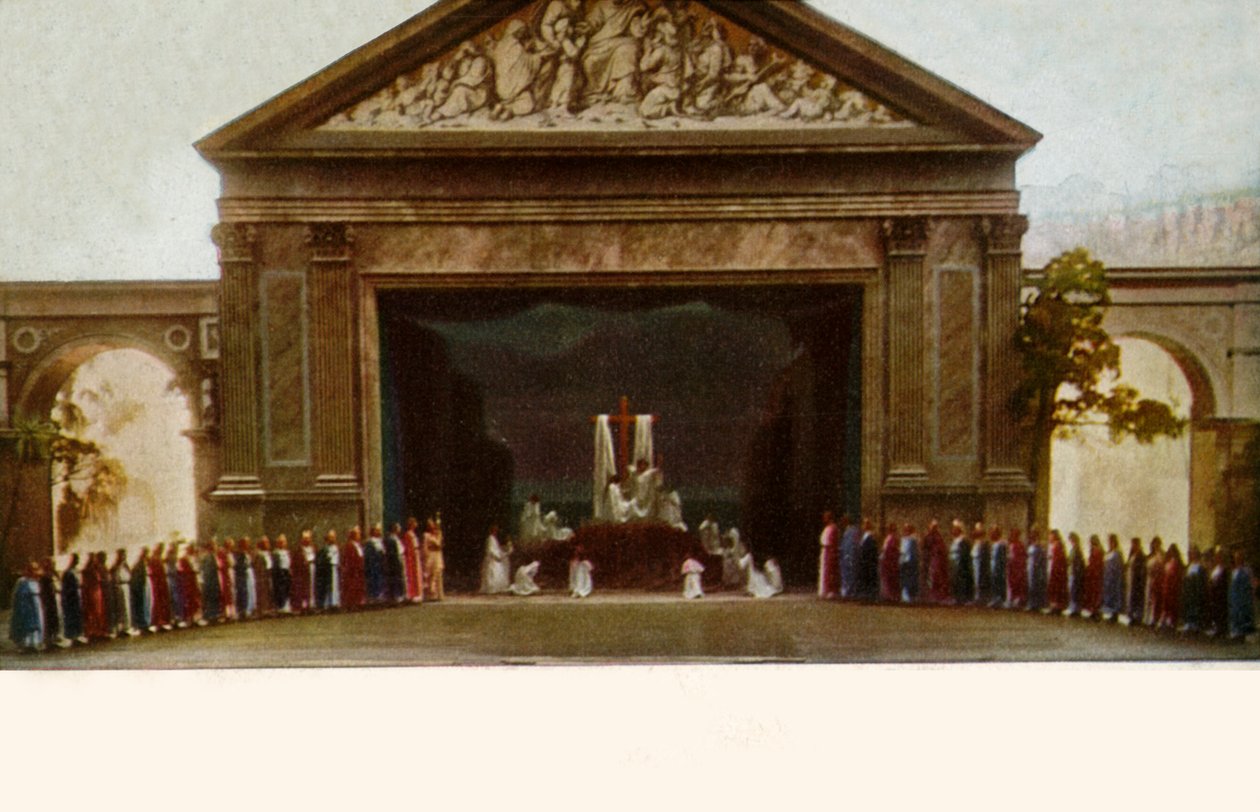 Verehrung des Kreuzes, mit Chor, 1922 von Henry Traut