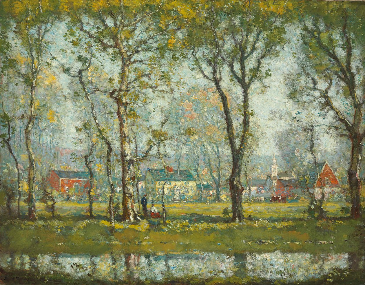 Neuengland-Dorf von Henry Ward Ranger