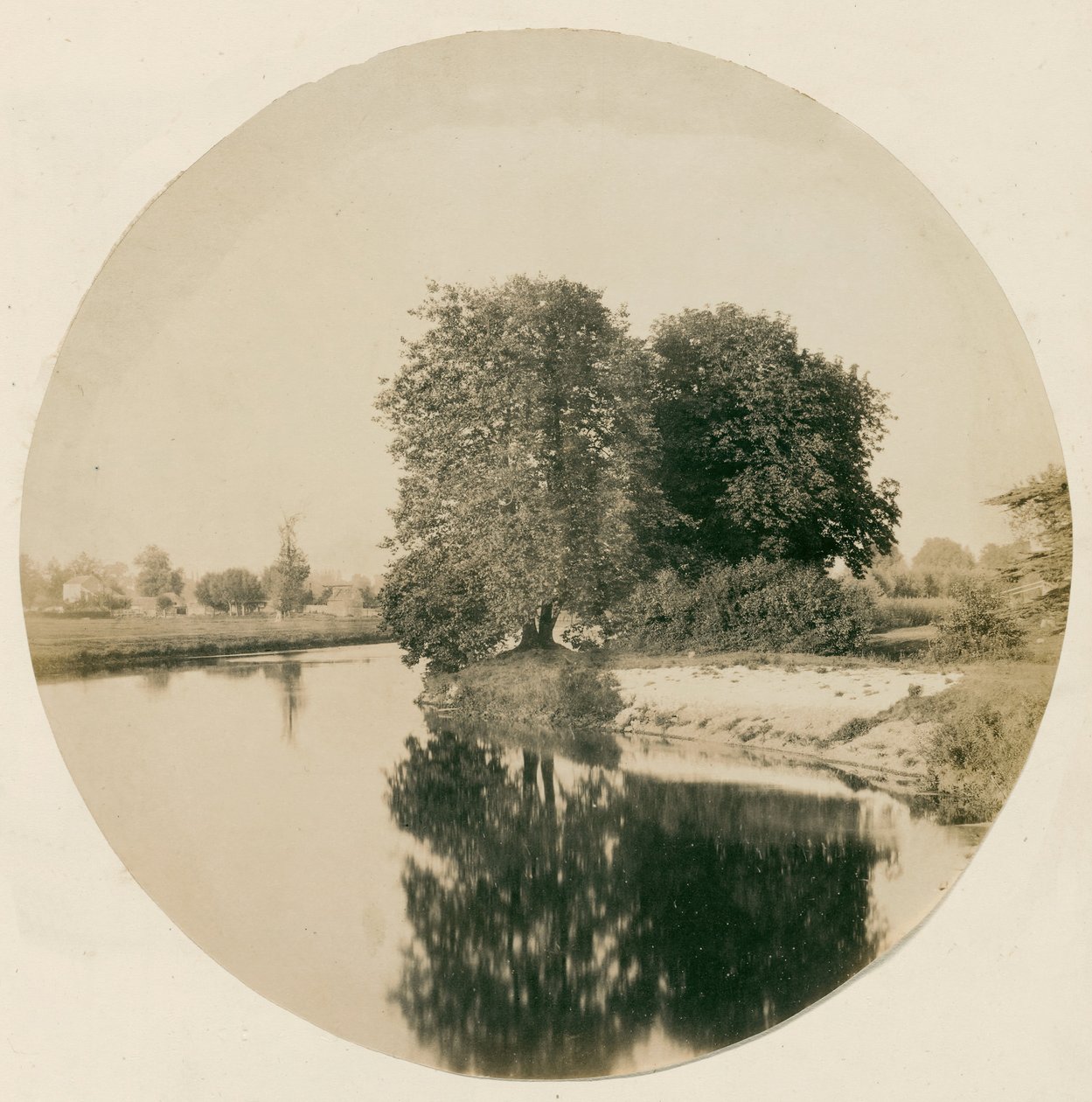 Ohne Titel [Die Themse bei Weybridge], ca. 1856 von Henry White