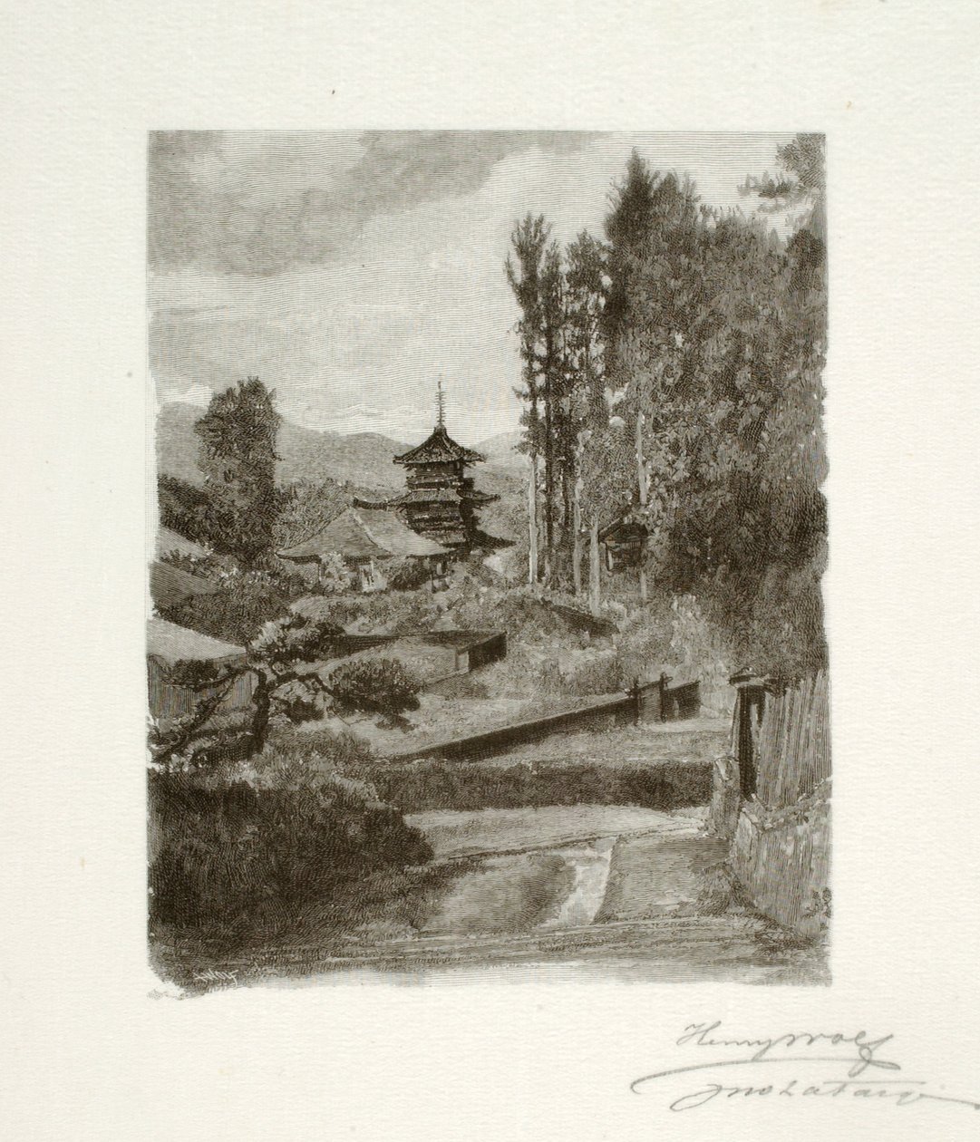 Alte Pagode von Henry Wolf
