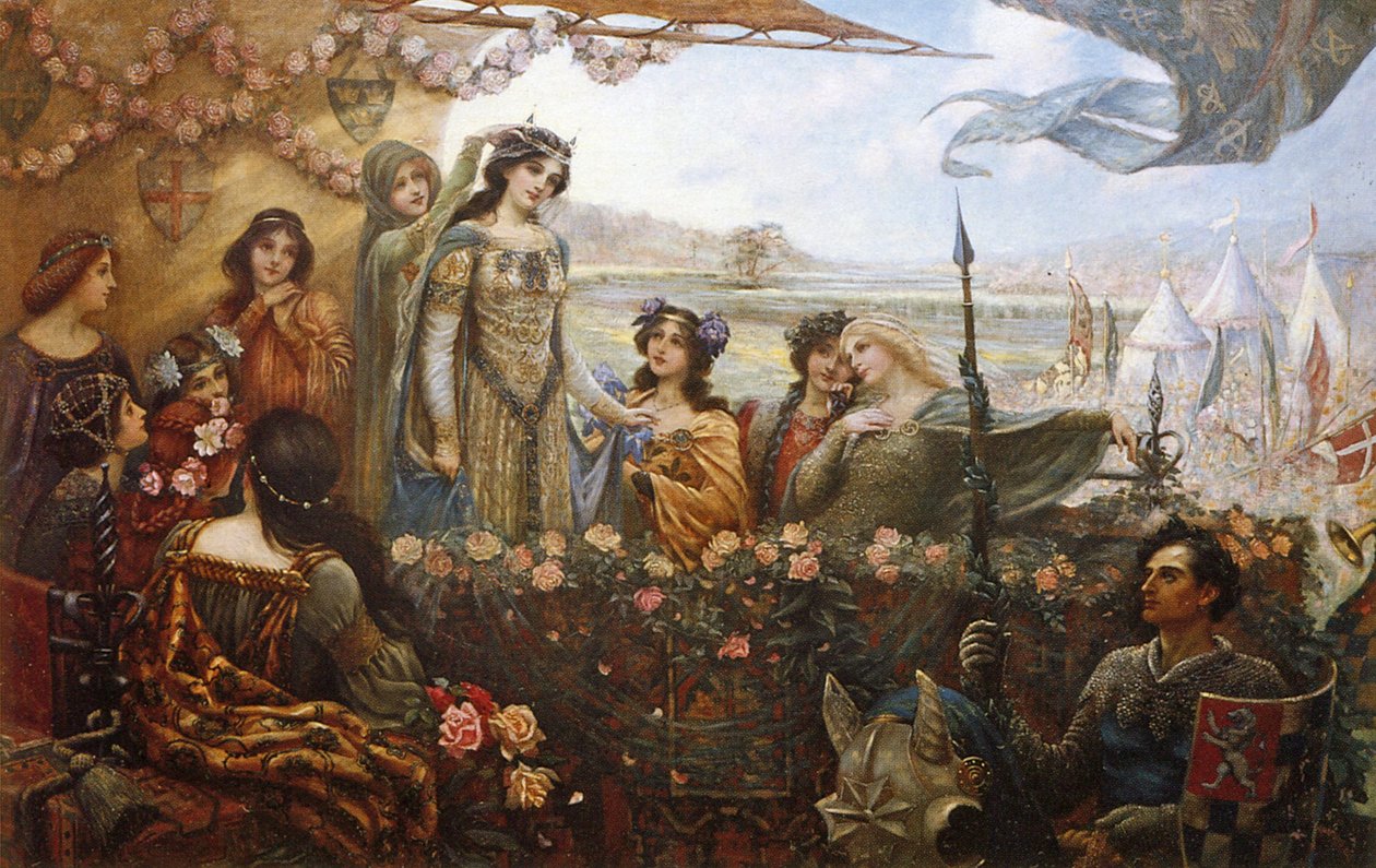 Lancelot und Guinevere von Herbert James Draper