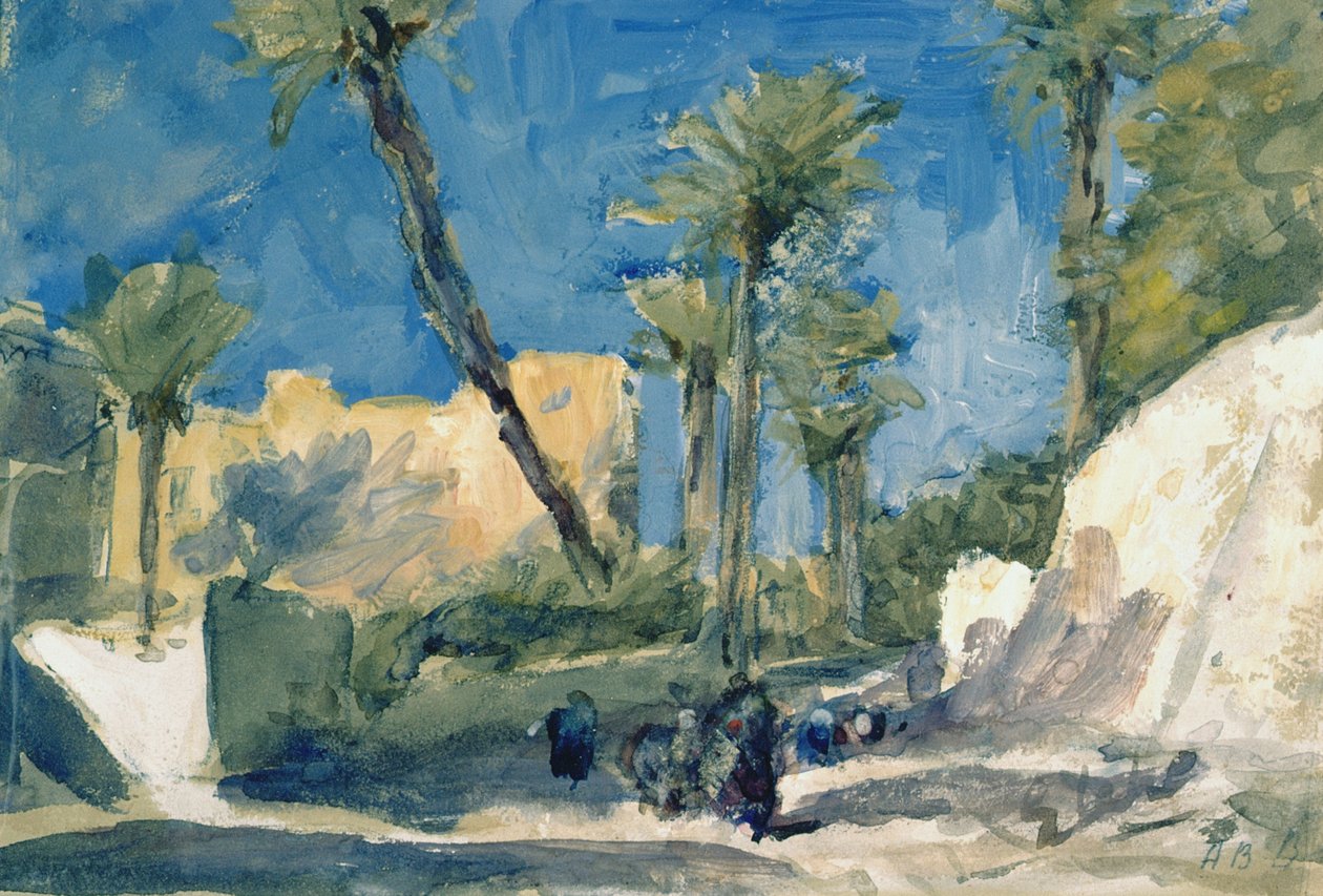 Die Dattelpalmen von Elche, Spanien von Hercules Brabazon Brabazon