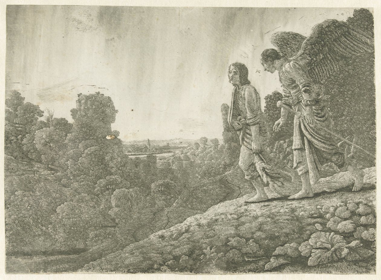 Tobias und der Engel von Hercules Segers