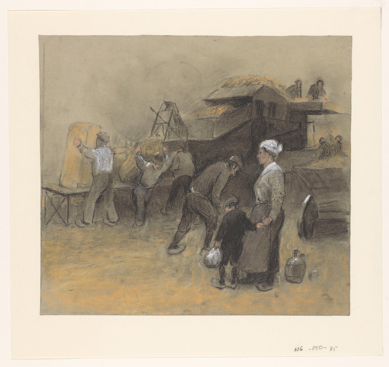 Getreideernte von Herman Heijenbrock (possibly)