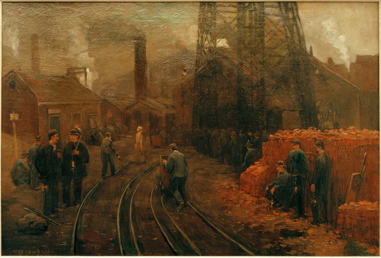 Vor der Schicht von Herman Heijenbrock