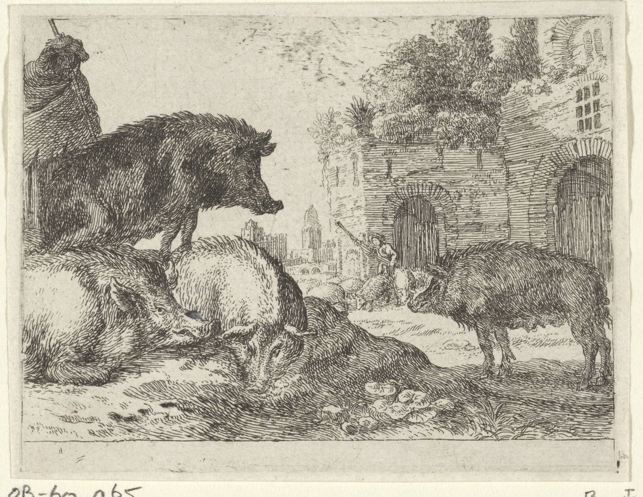 Schweine von Herman van Swanevelt
