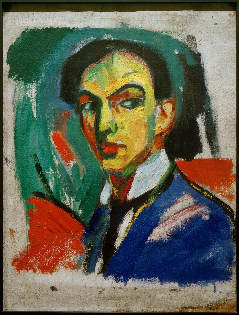 Skizze zu einem Selbstbildnis von Hermann Stenner