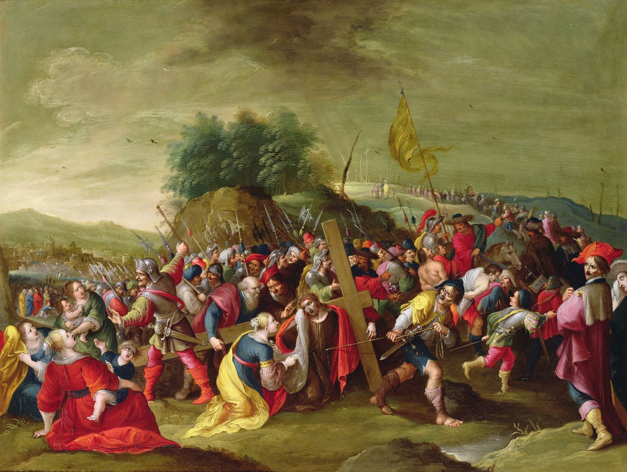Christus auf dem Weg nach Golgatha, 17. Jahrhundert von Hieronymous Francken III
