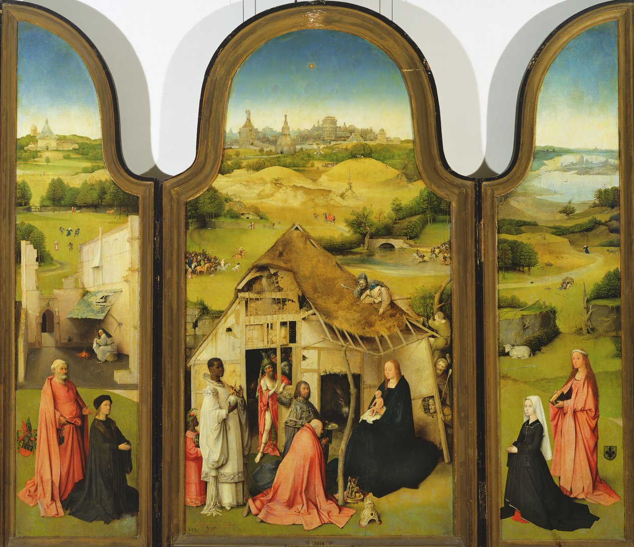 Die Anbetung der Heiligen Drei Könige, 1510 von Hieronymus Bosch