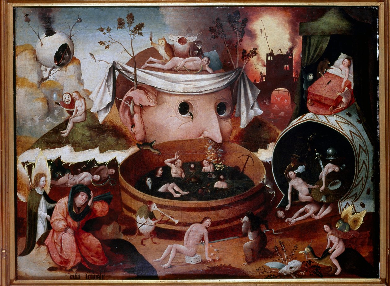 Die Vision von Tondailus von Hieronymus (follower of) Bosch