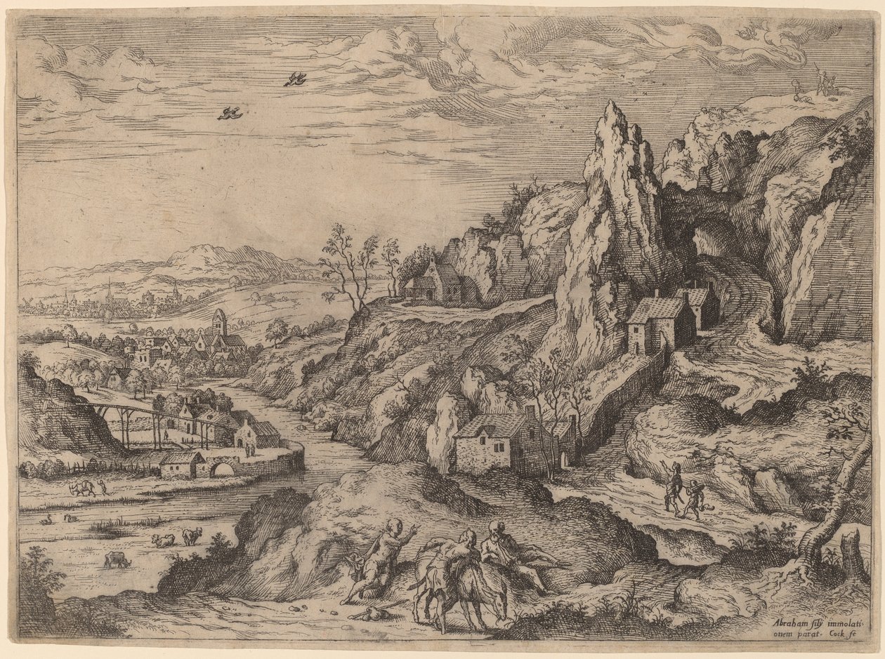 Das Opfer Abrahams von Hieronymus Cock